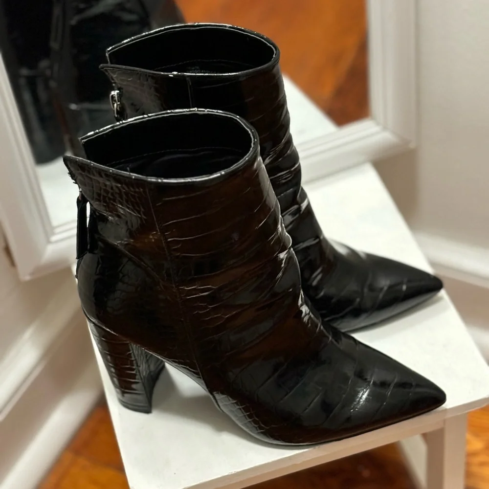 Steve Madden Croc Booties